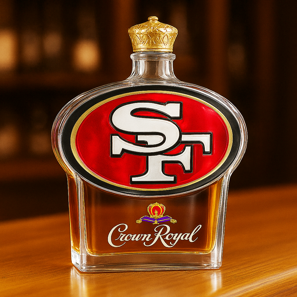 San Francisco 49ers Whiskey Bottle