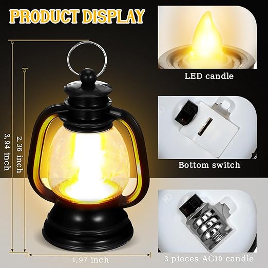 🕯️🕯️2024 Christmas Carnival Night Sale - Mini Vintage LED Candle Lights
