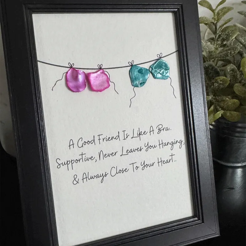 Good Friends Sea Glass Art
