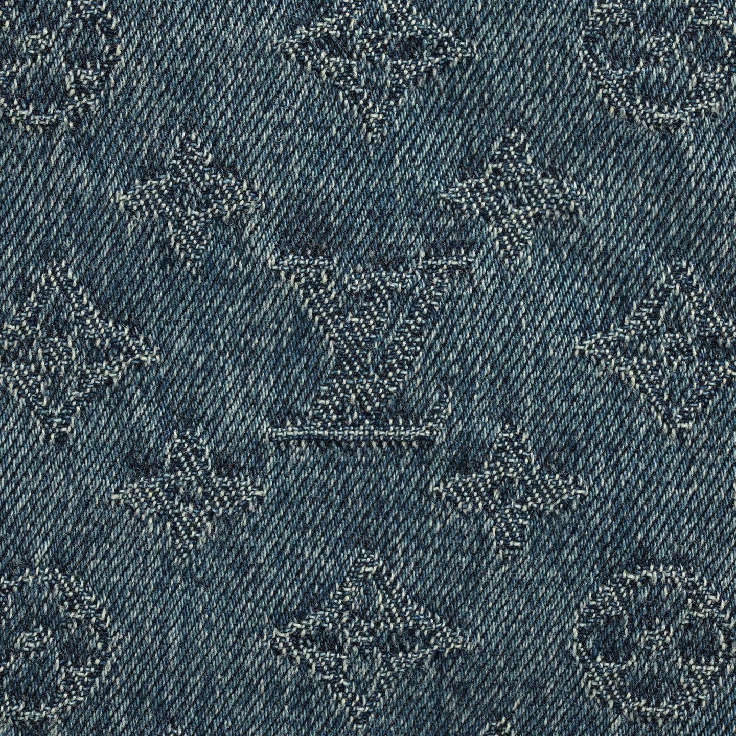 Louis Vuitton 25ss all-over monogram jacquard suit with denim shorts