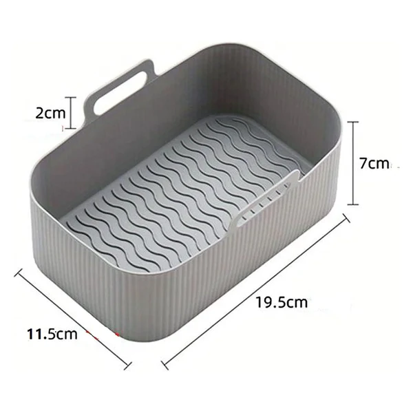 Air Fryer Silicone Baking Tray 2.0- 🔥2 Pcs (1 Pack-Random Color）