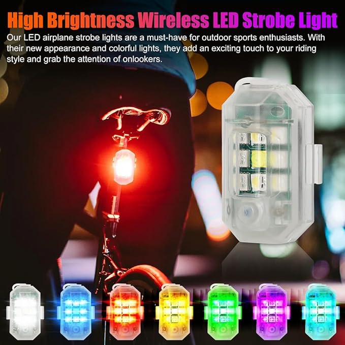 Mini Strobe Lights With remote control 7 Colors