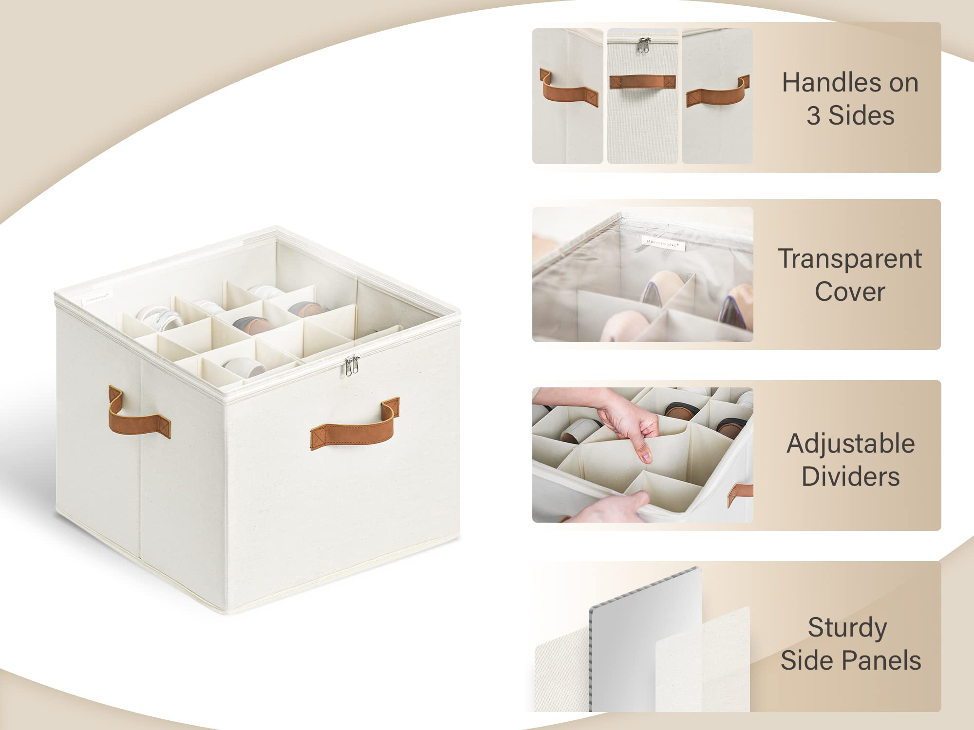 👍Last Day Promotion 60% OFF💥Extra Large Shoe Organizer for Closet - Limited time Free shipping📦
