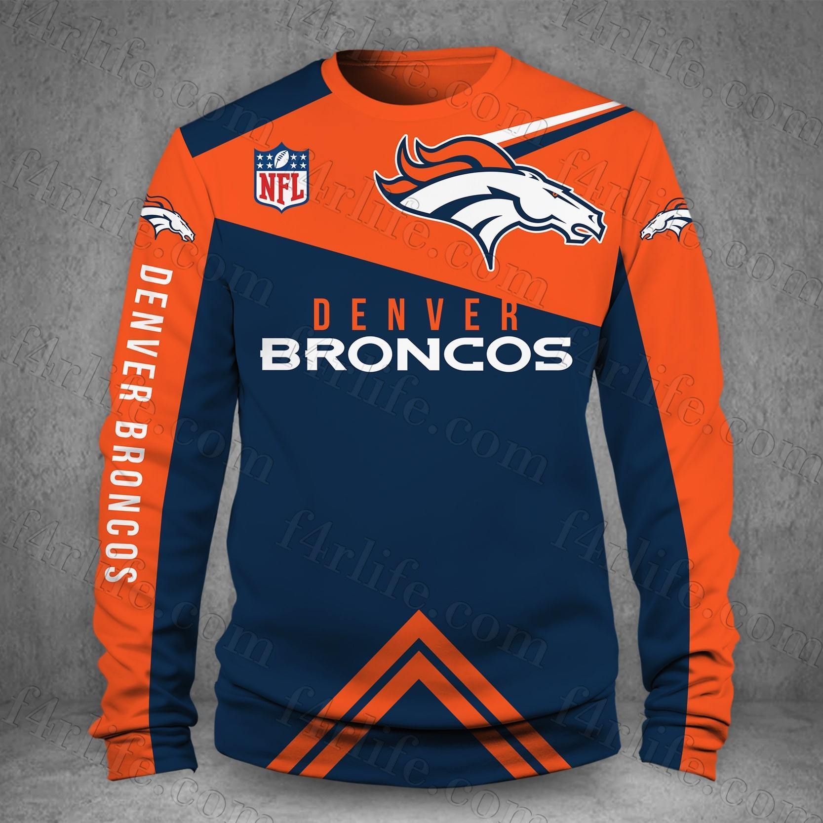DENVER BRONCOS LOVE HOODIE 3D VIP 8