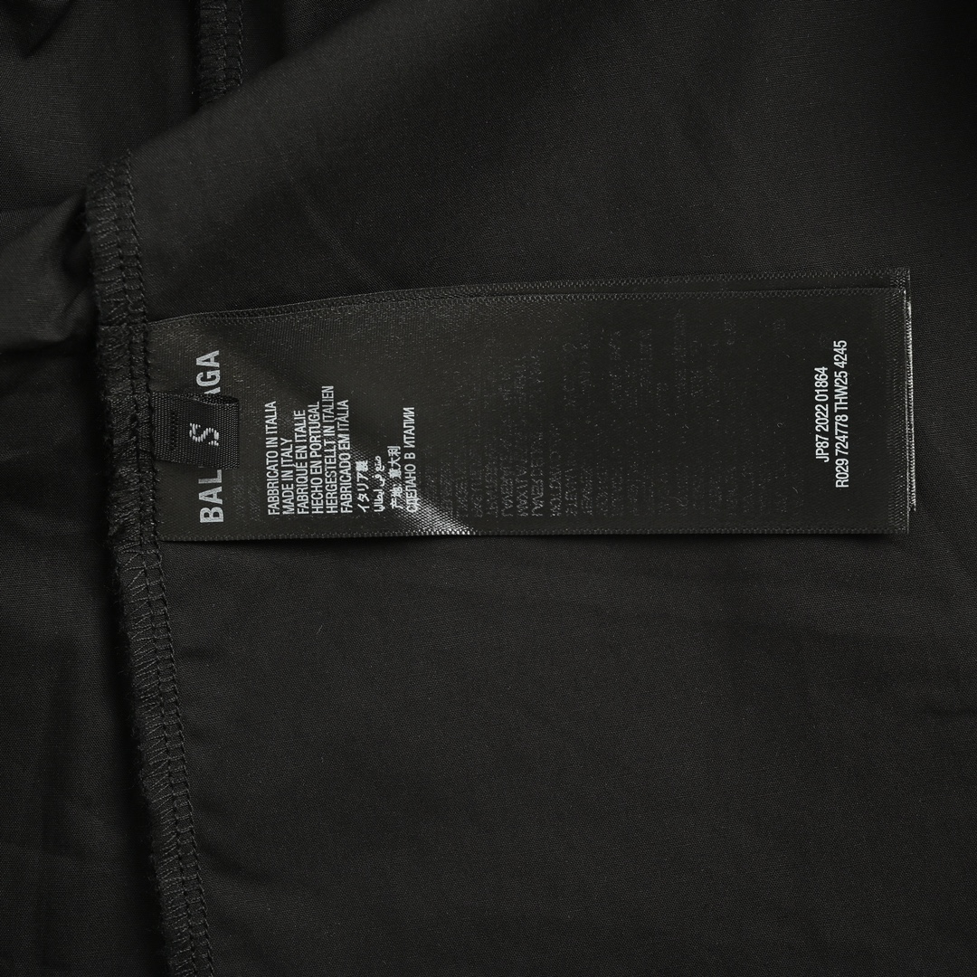 Balenciaga 24Fw pocket double hook embroidered shirt