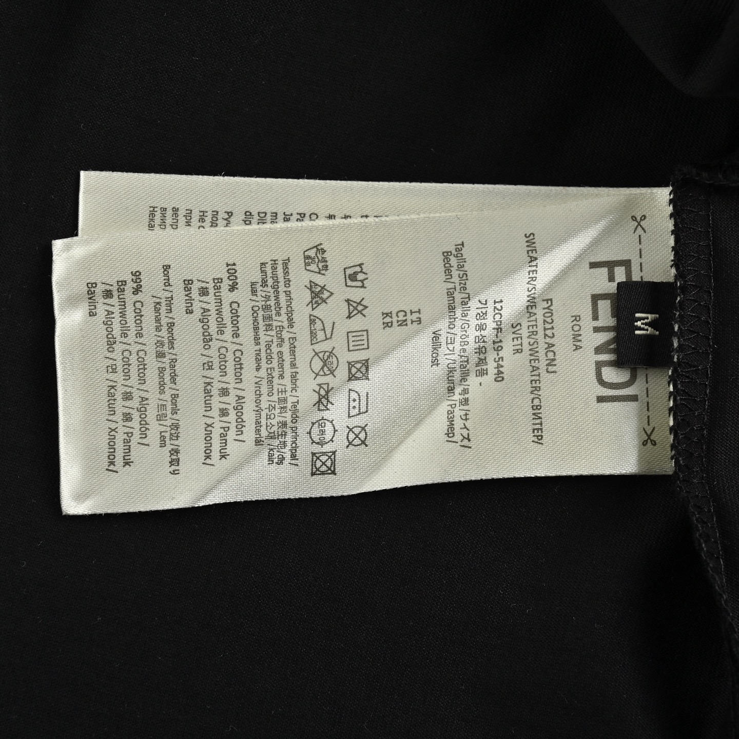 Fendi 25ss gold-stamped logo printed short sleeves