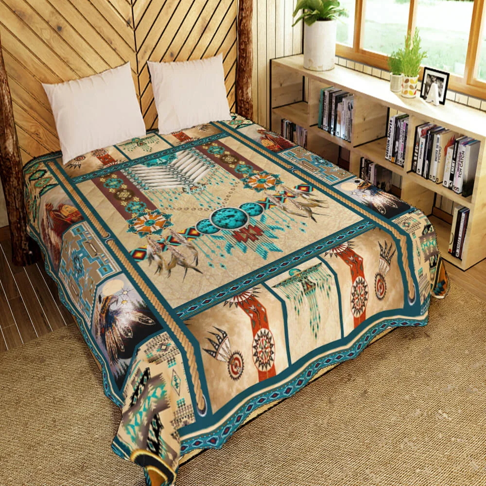 Native American Quilt Blanket