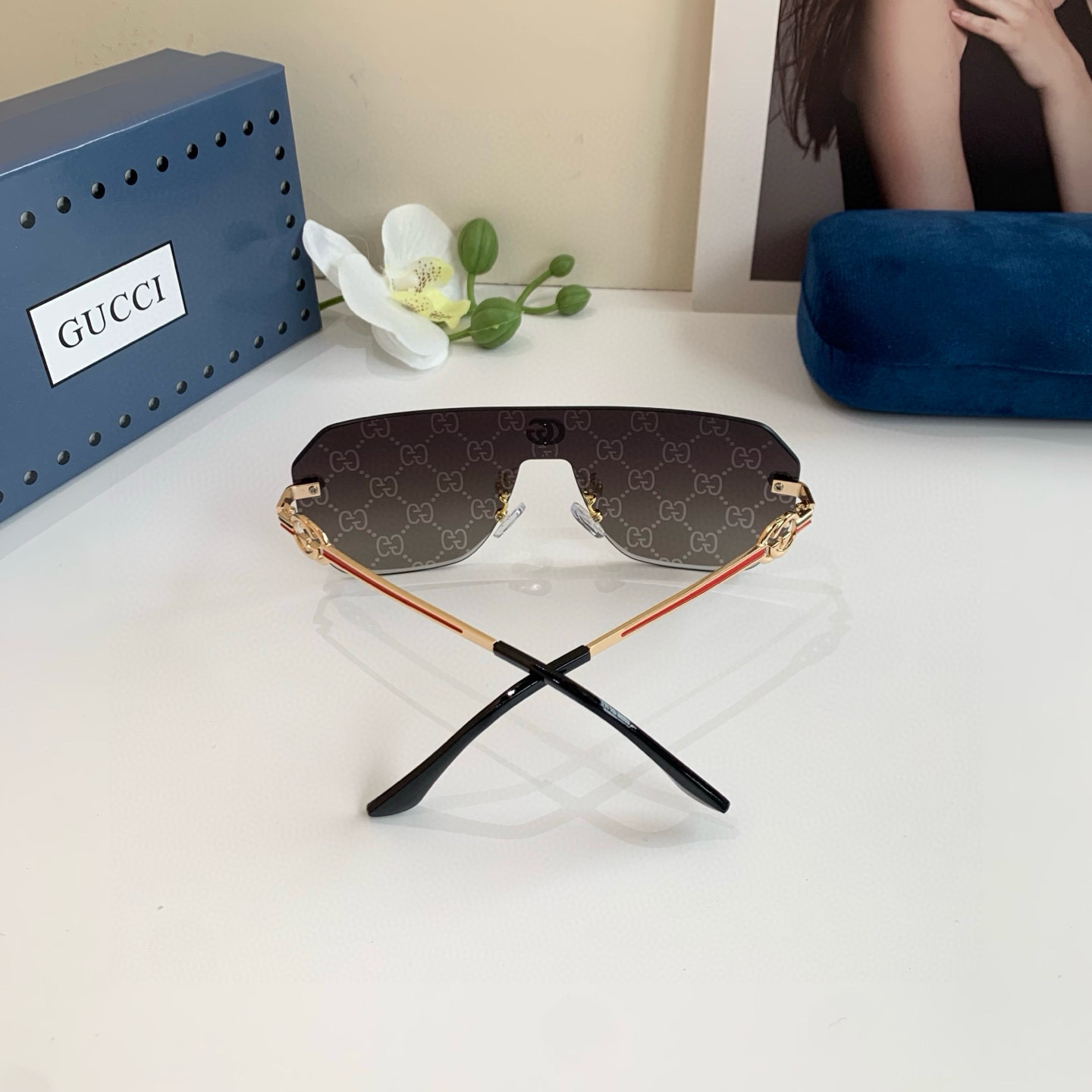 Gucci rimless sunglasses