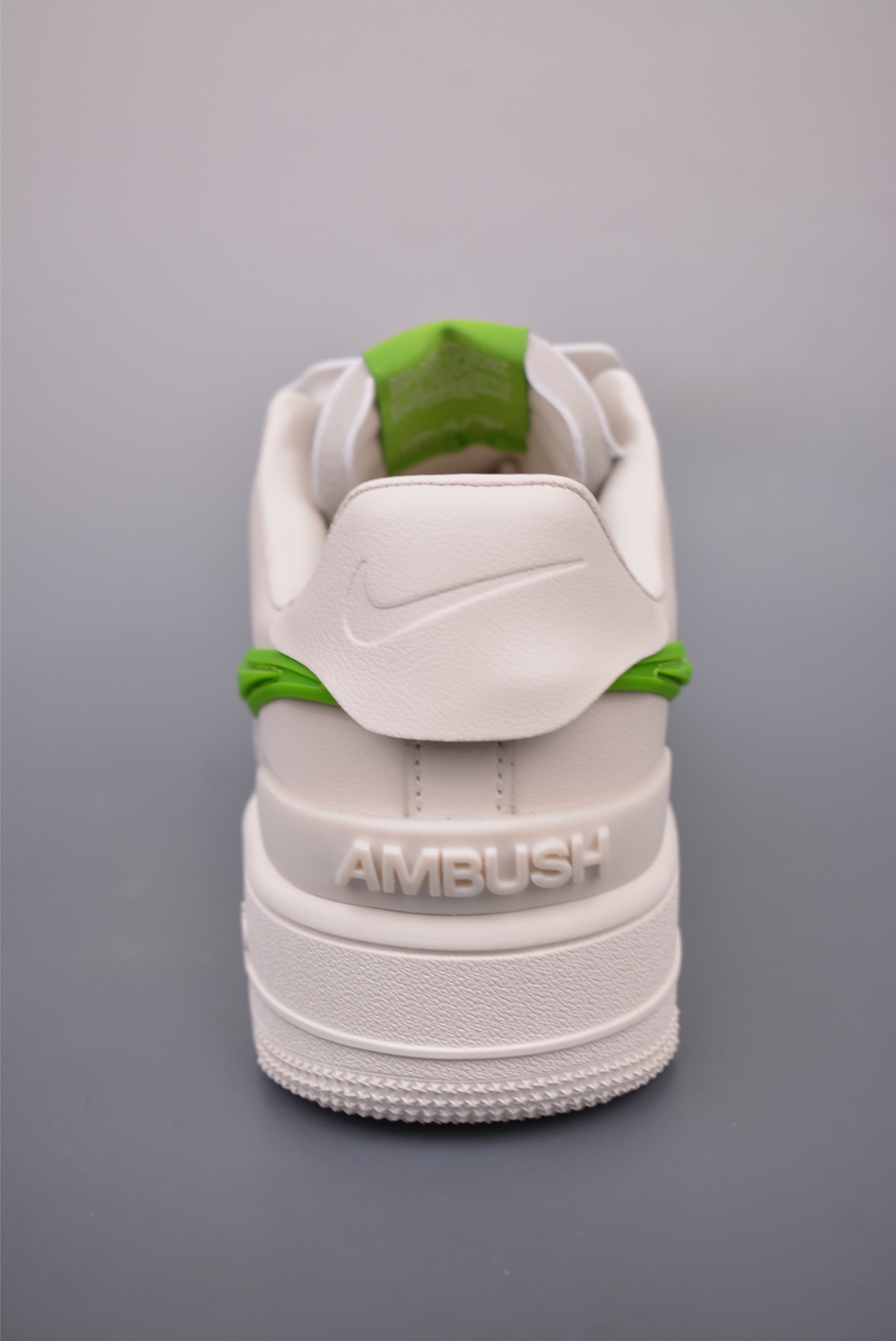 AMBUSH x Nike Air Force 1 Low SP joint beige fluorescent green big hook DV3464-003