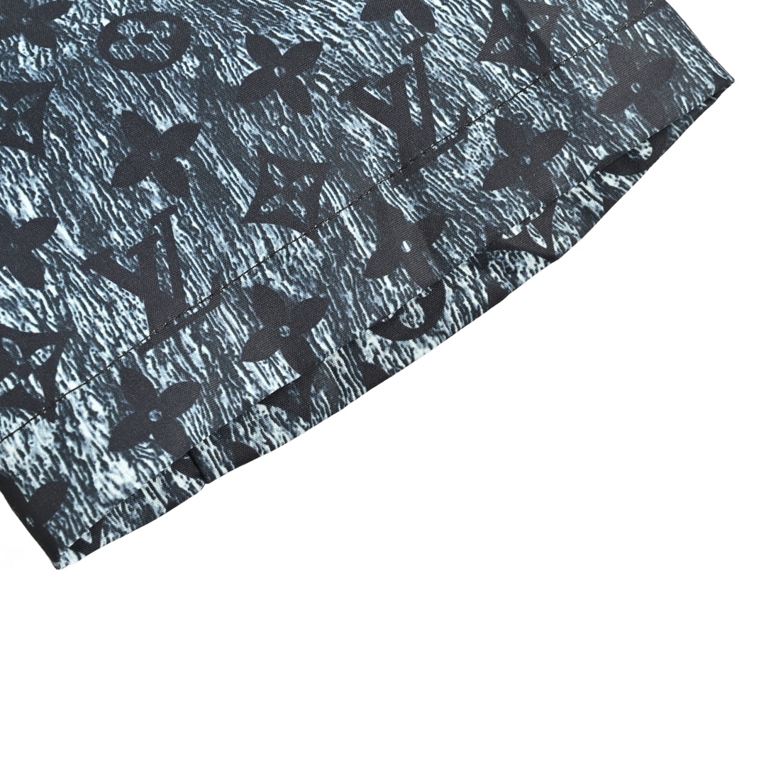 Louis Vuitton 24ss short-sleeved shirt with all-over monogram print