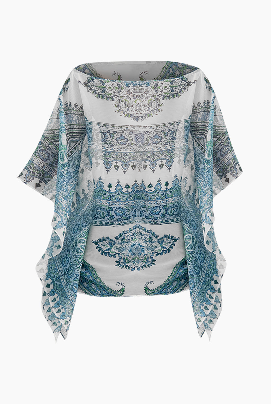 Blusa estampada escote redondo