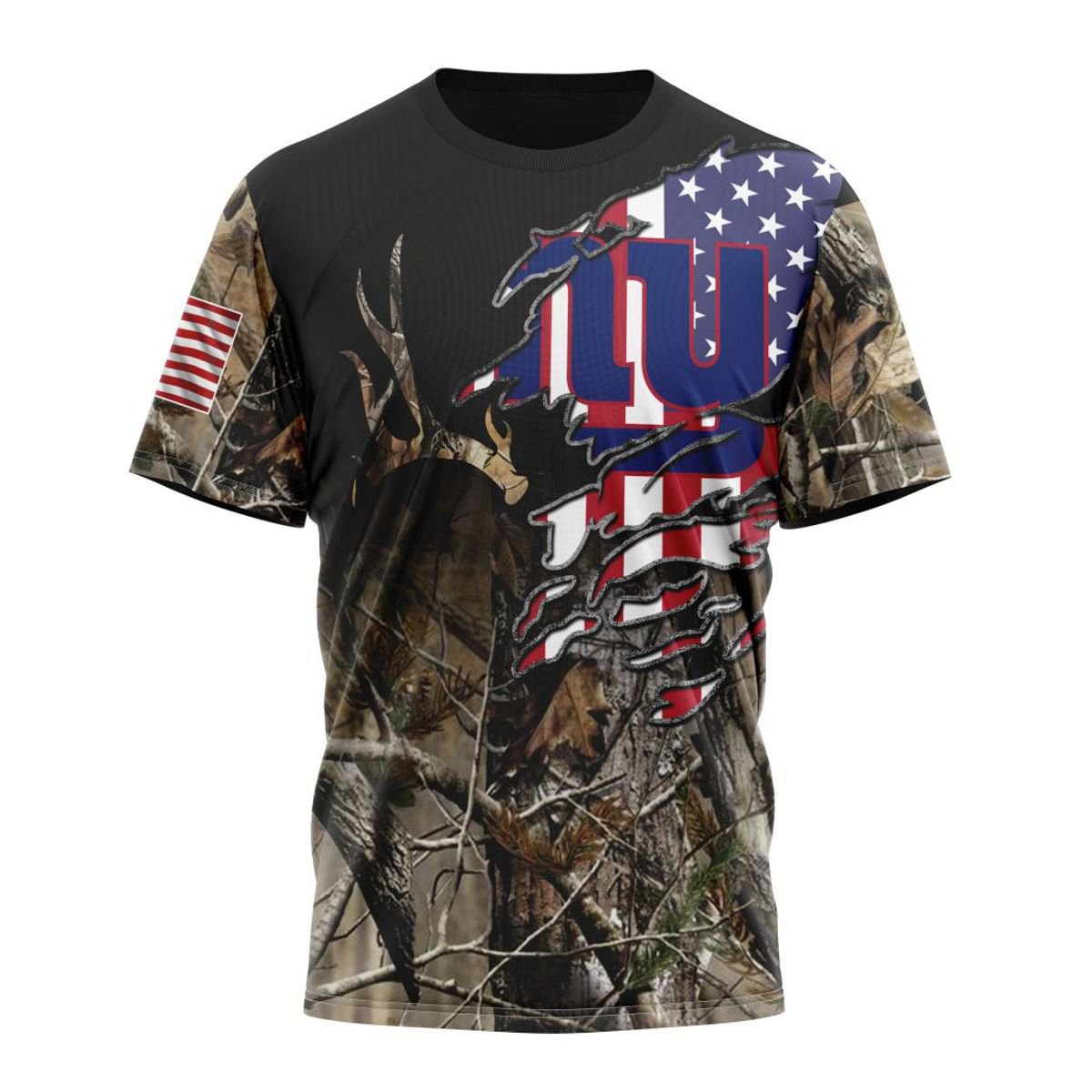 NEW YORK GIANTS 3D HOODIE CAMO REALTREE HUNTING