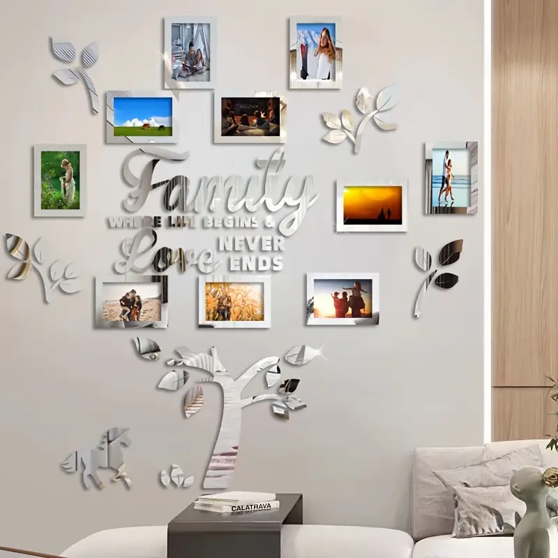 🖼️ 🖼️ DIY 3D Family Tree Wall Decor Sticker