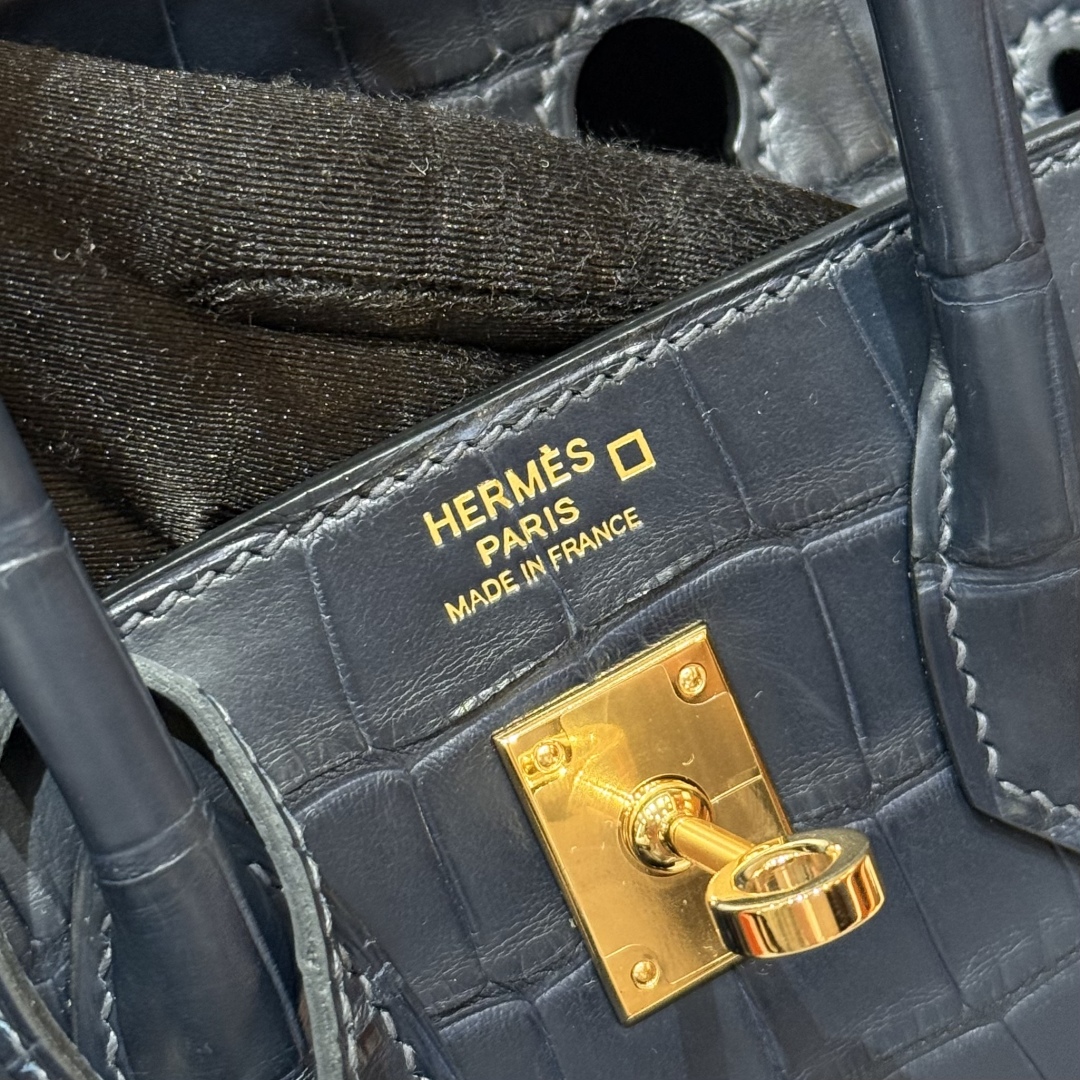 Hermes Birkin 73 Blue Saphir Handbag (Handmade to Order)