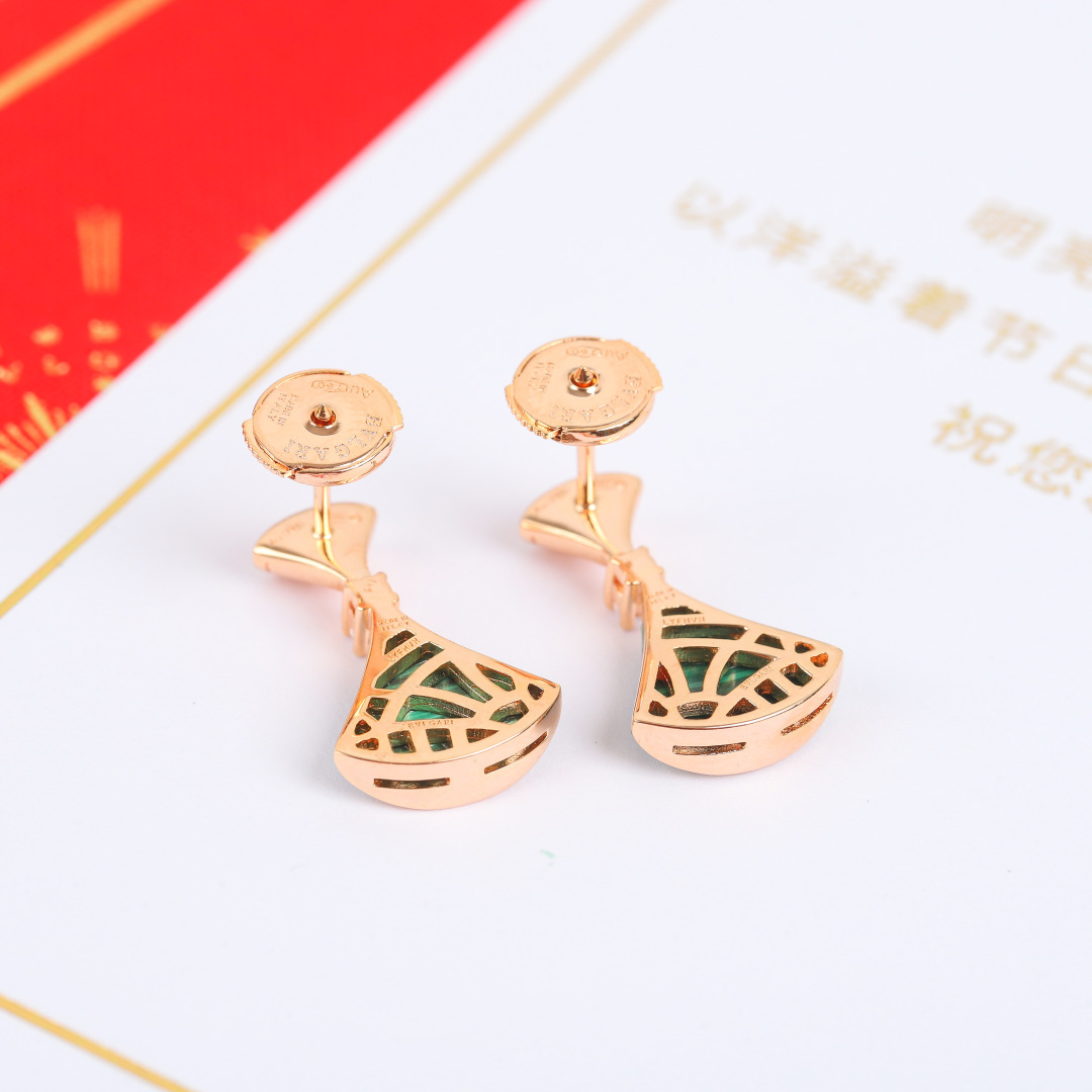 Bulgari fan-shaped earrings