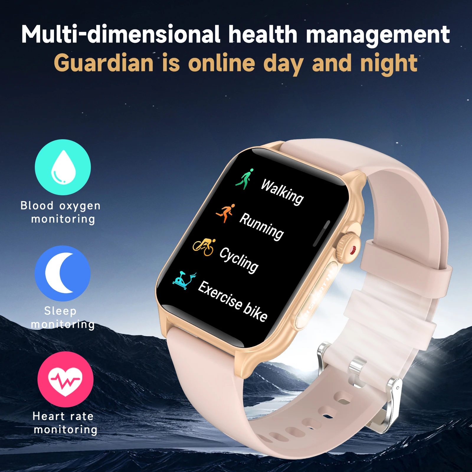 2024 New men's HD Bluetooth Call smartwatch Luminous LOGO1.96inch full screen touch 300Mah large battery for Huawei Xiaomi + box