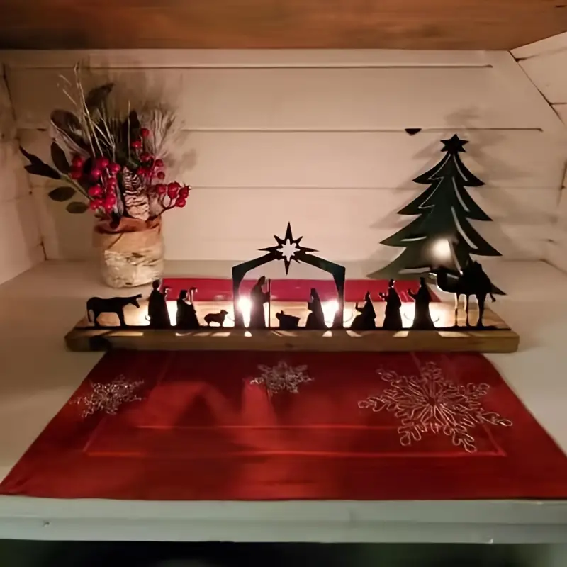 ON SALE🔥Christmas Nativity Advent Candle Holder