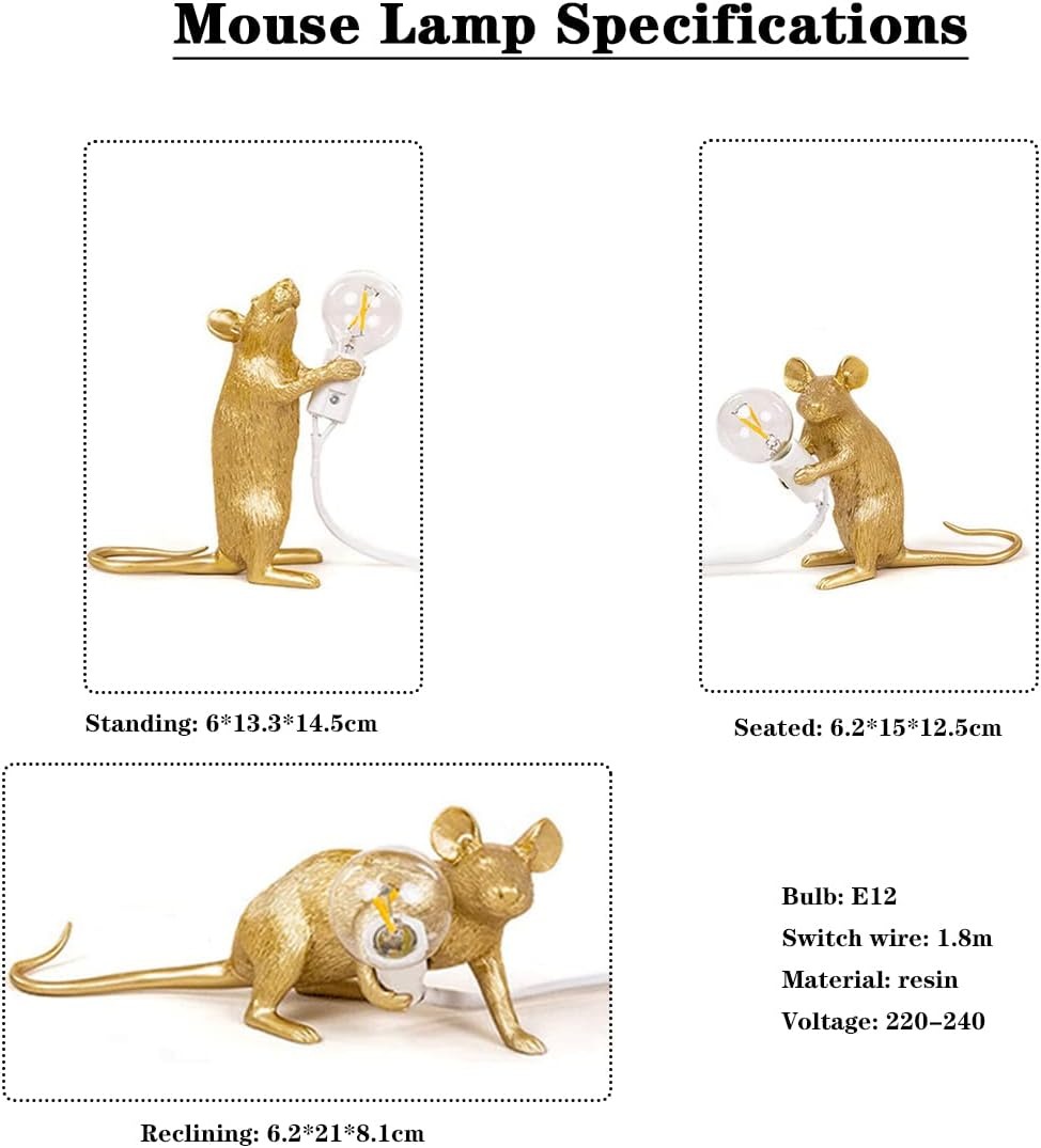 ✨Flash Sale✨Modern Resin Mouse Lamp Table Lights