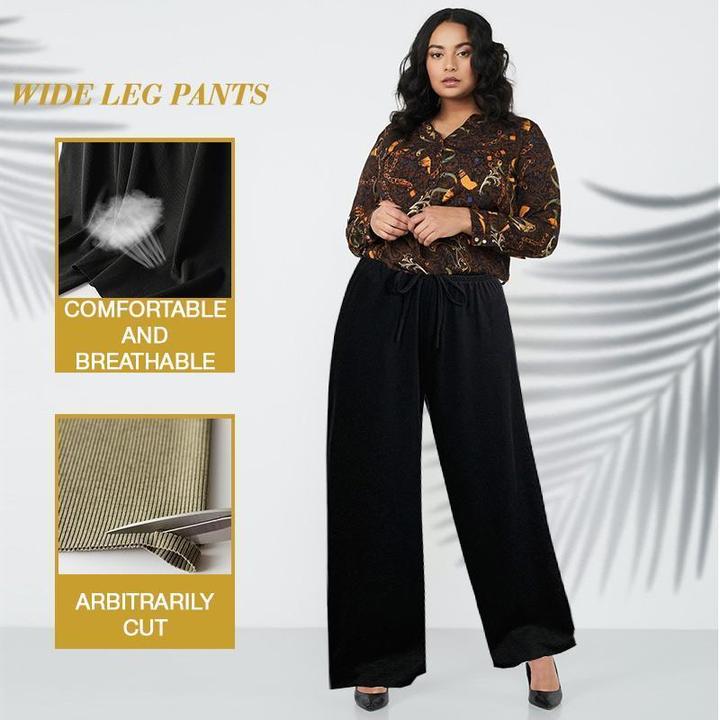 【Summer promotion-50% OFF】Ice Silk Wide Leg Pants Women-Buy 2 Get Free Shipping