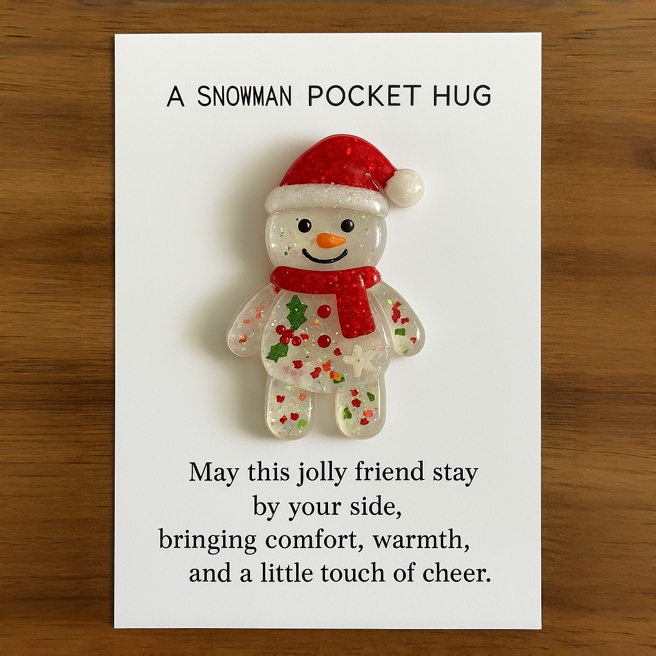 Santa Pocket Hug A Tiny Gift of Holiday Cheer