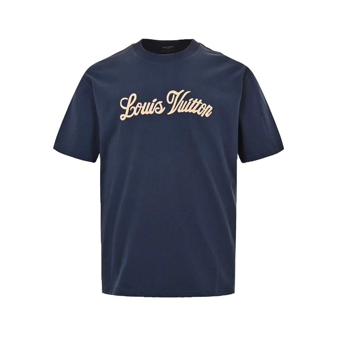 Louis Vuitton 23ss 1854 signature letter embroidered short sleeve