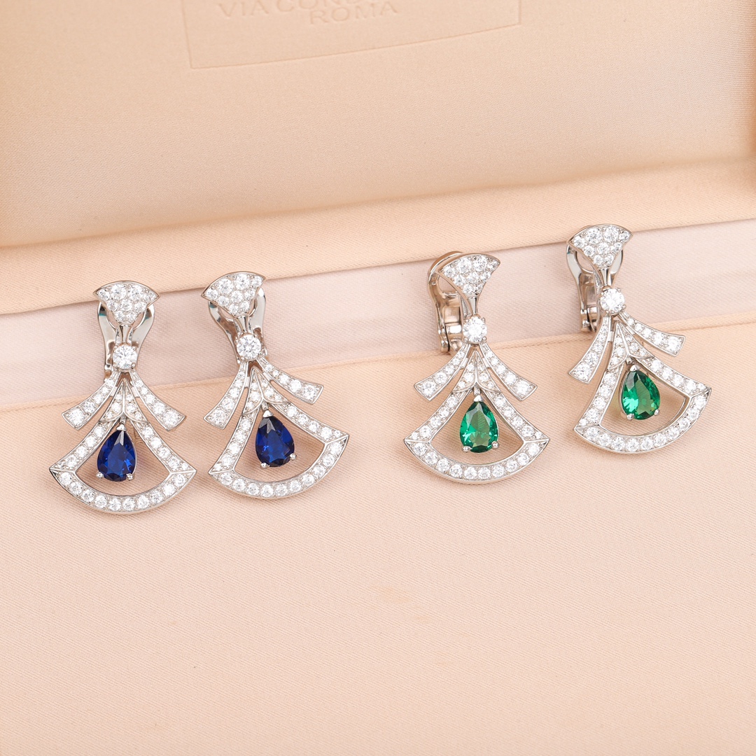 Bulgari diamond earrings