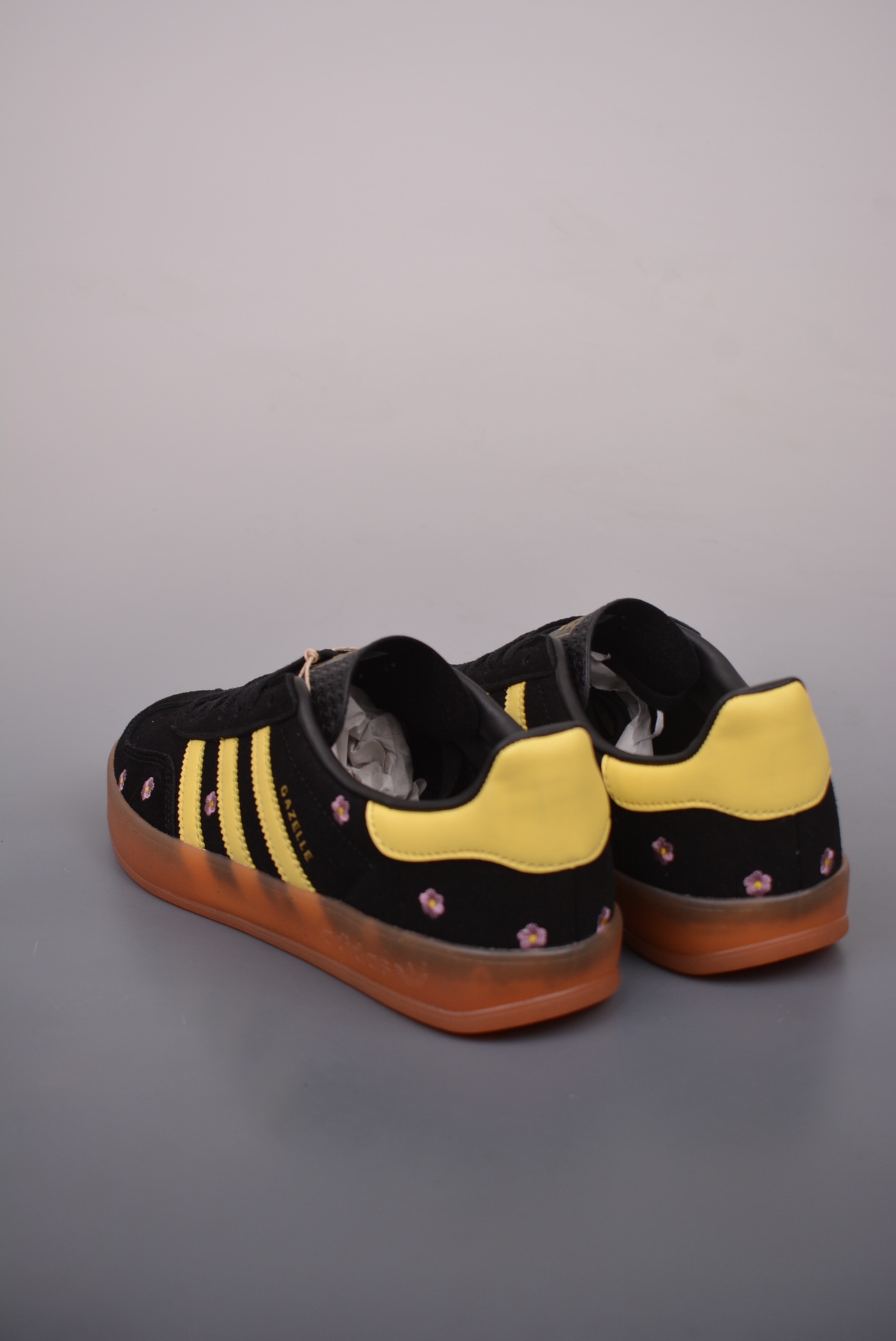Adidas Gazelle Indoor Trainers Black, Yellow, Pink and Daisy IF4490