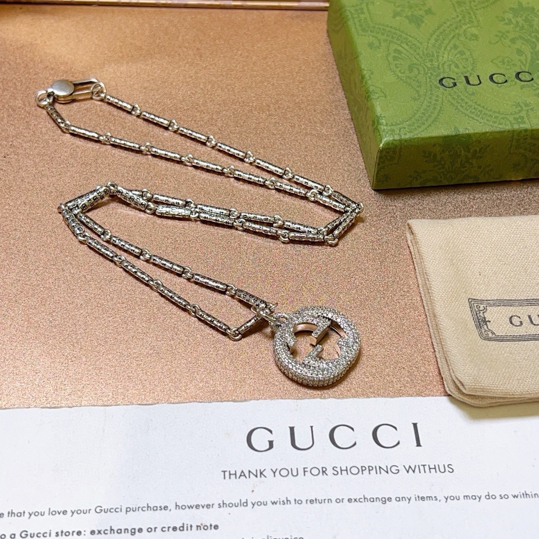 Gucci Anger Forest Series GG Diamond Necklace