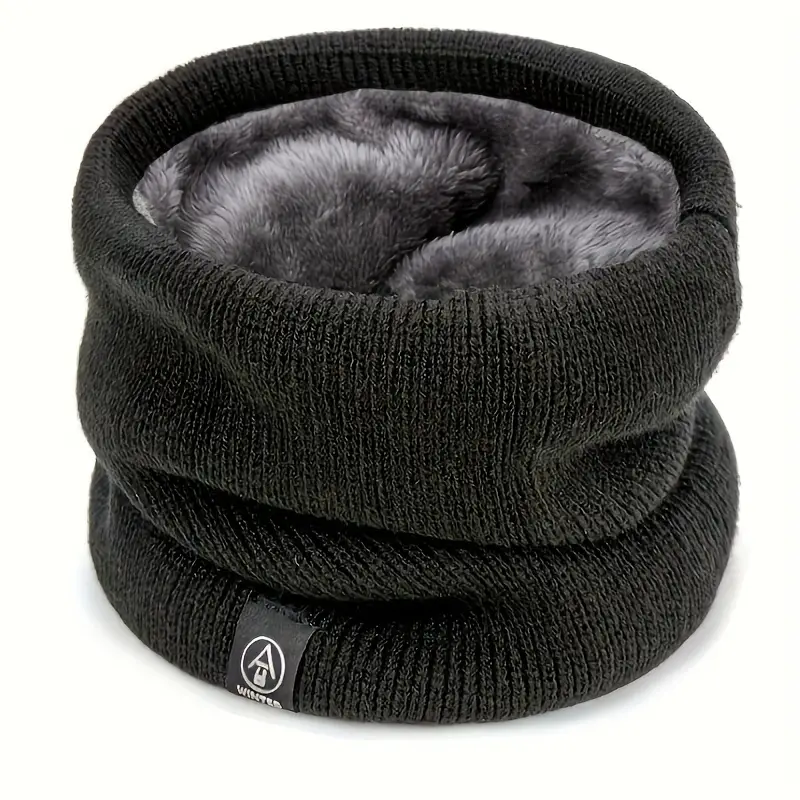 Fleece-Lined Winter Scarf - Soft, Warm & Windproof Neck Gaiter for Men and Women