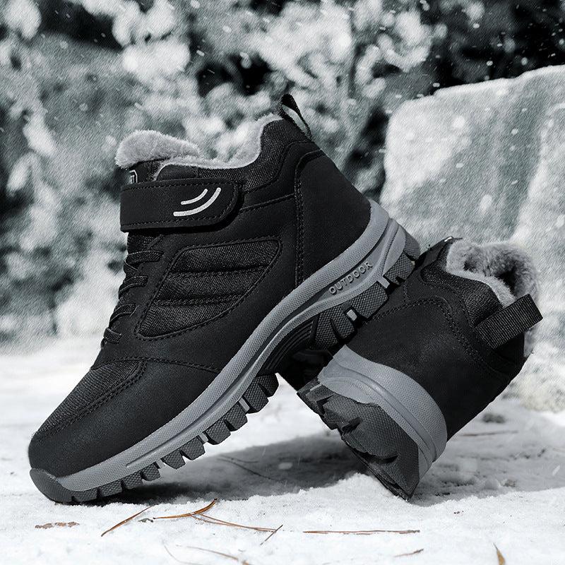 Snowy Villia Leather Anti-Skid Ankle Boots