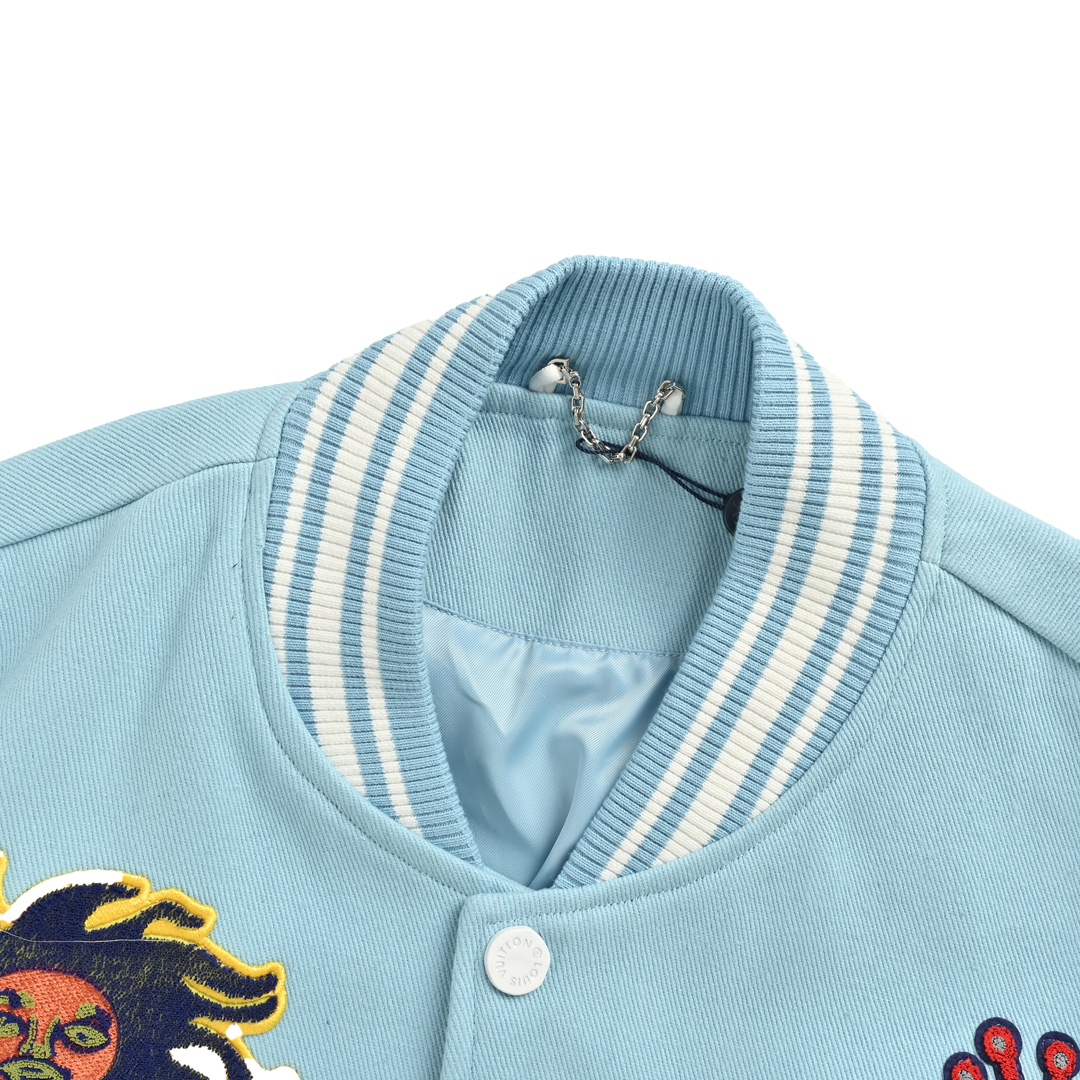 Louis Vuitton 24Fw Yayoi Kusama Sunfish Baseball Jacket