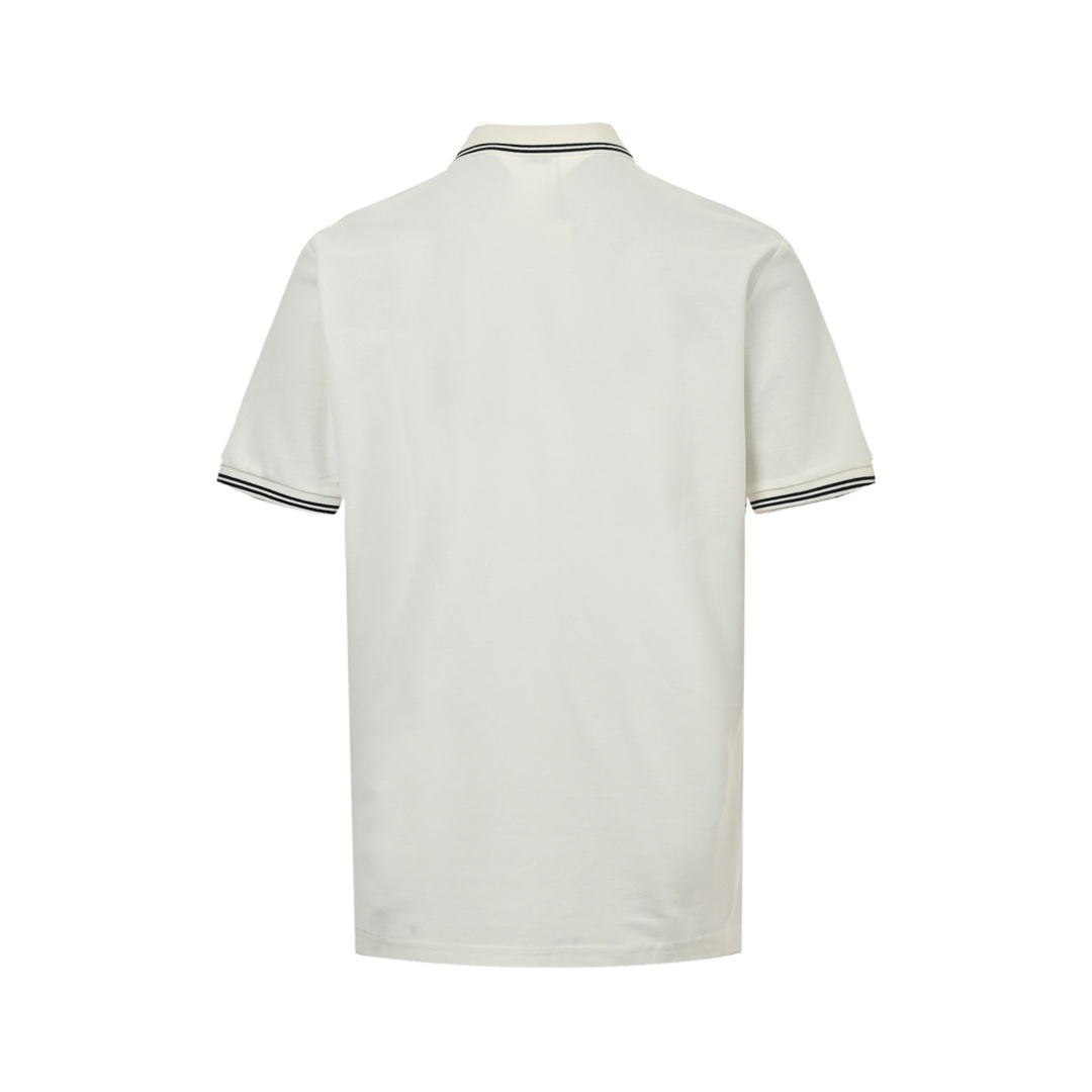 Loewe 24ss cartoon panda embroidered Polo short sleeve