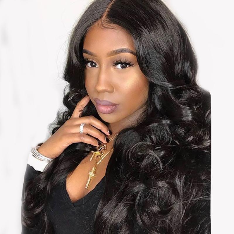 Luna A11 Deep Wave Long Hair Wig for African American