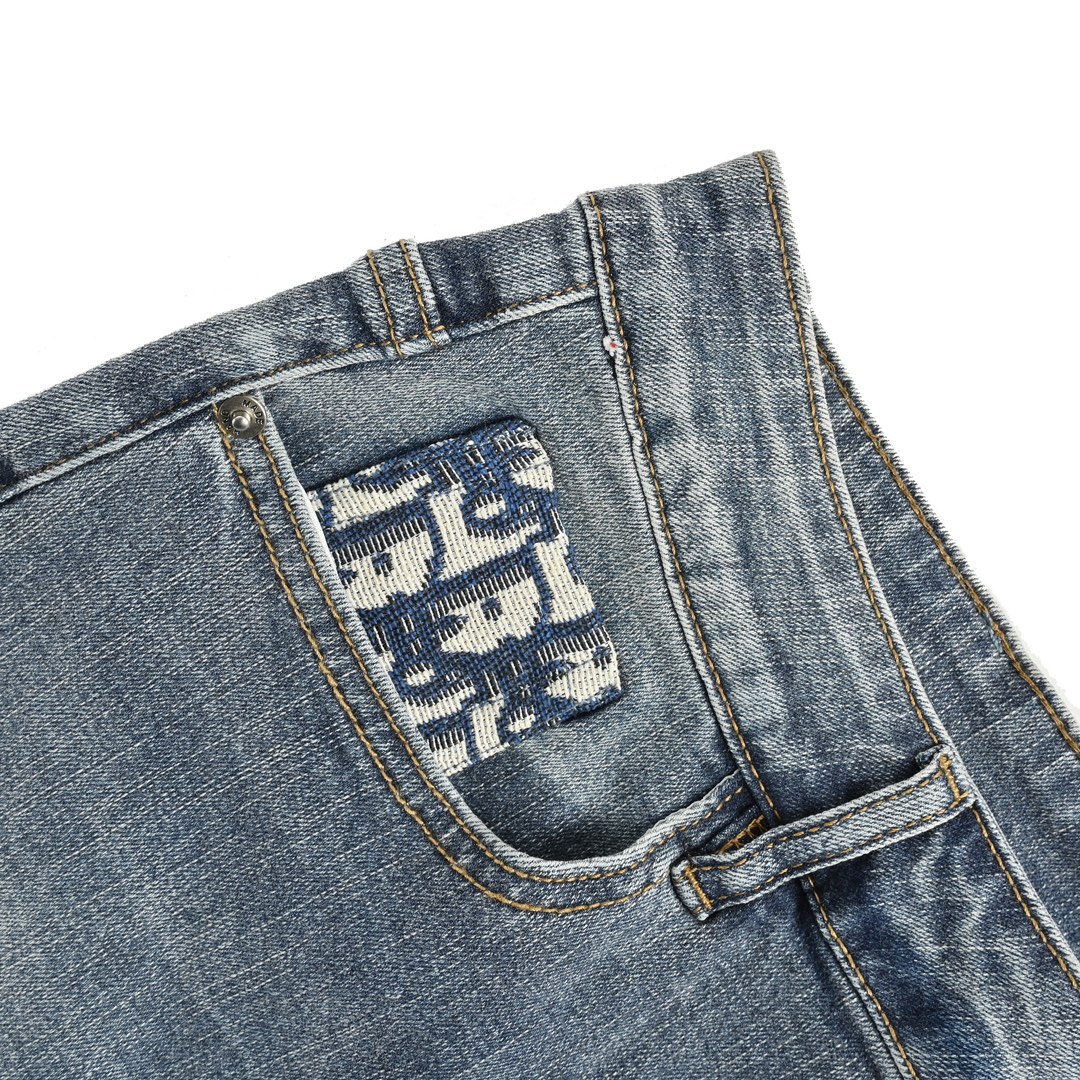 Dior classic monogram pocket jeans