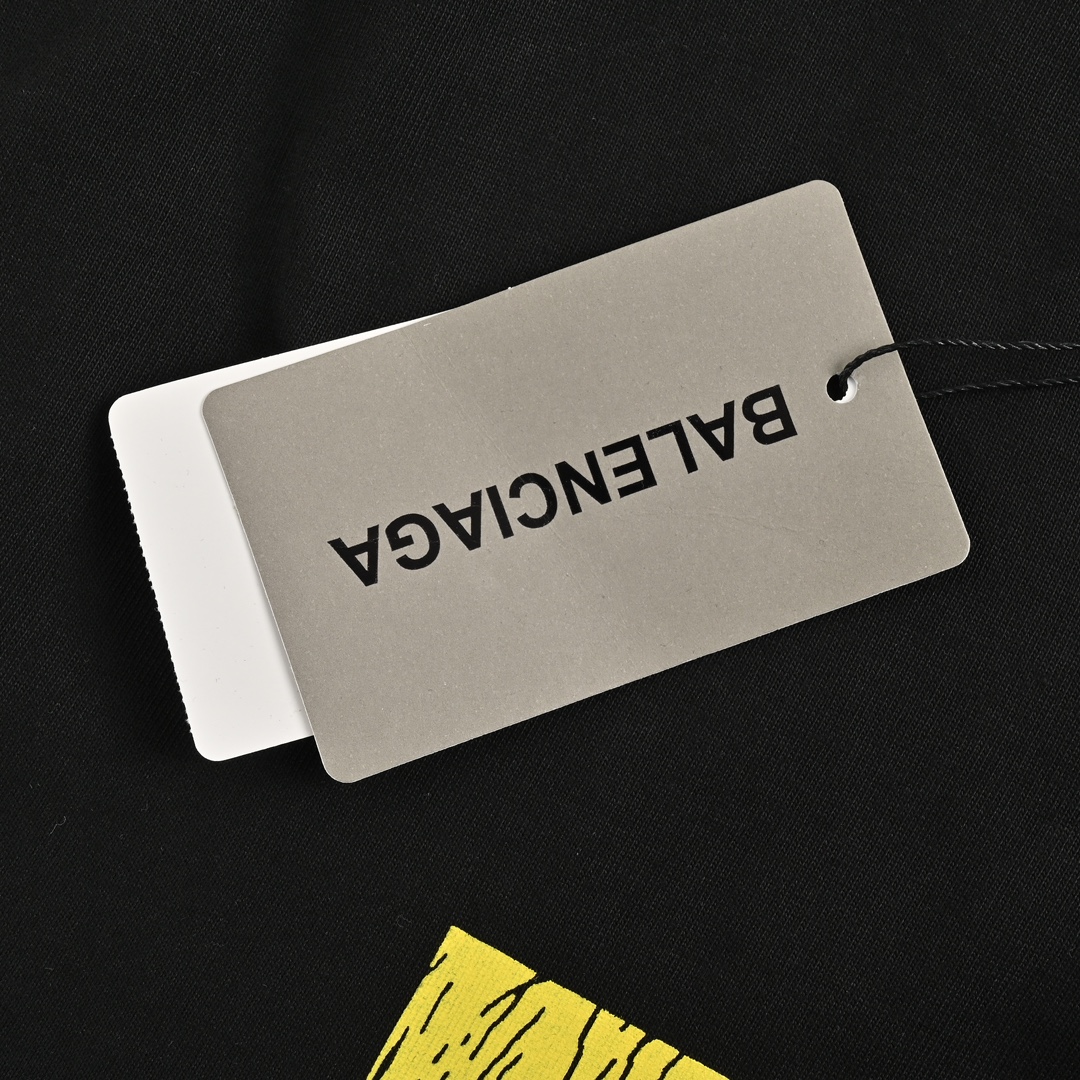 Balenciaga 24ss square 3 logo print short sleeves