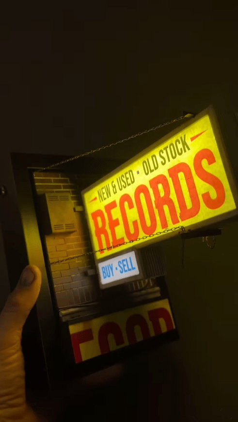 🔥Last Day 49% OFF💽Record Store Retro Wall Light - Record Collector Gift✨