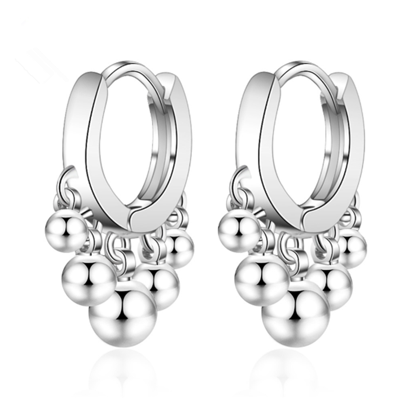 round bead earrings