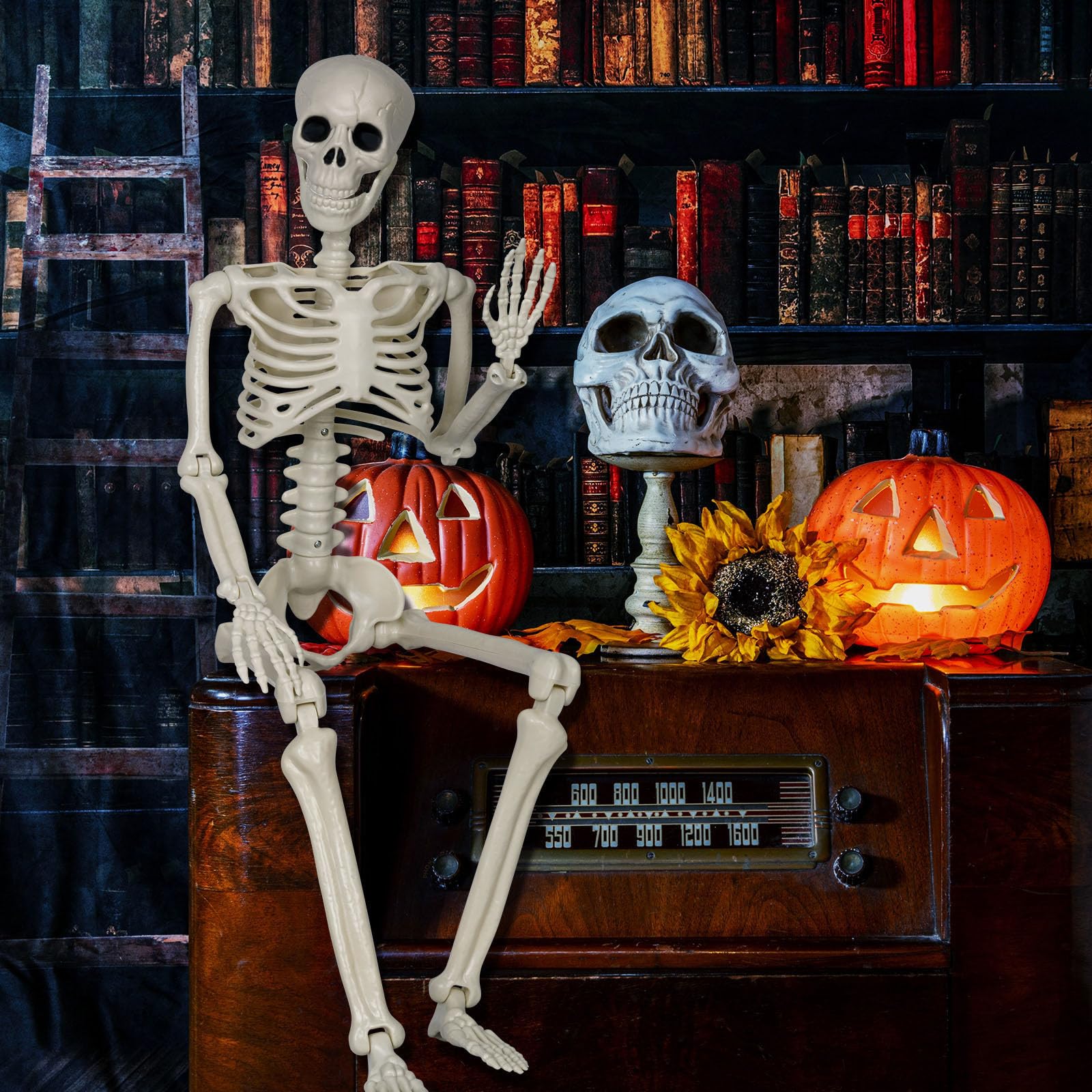 🔥Limited-Time Halloween Offer!🔥Full Body Posable Skeleton Realistic Human Bones