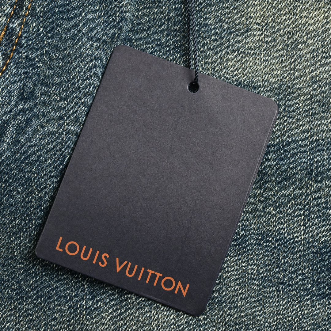 Louis Vuitton 24Fw Pumpkin Embroidered Jeans