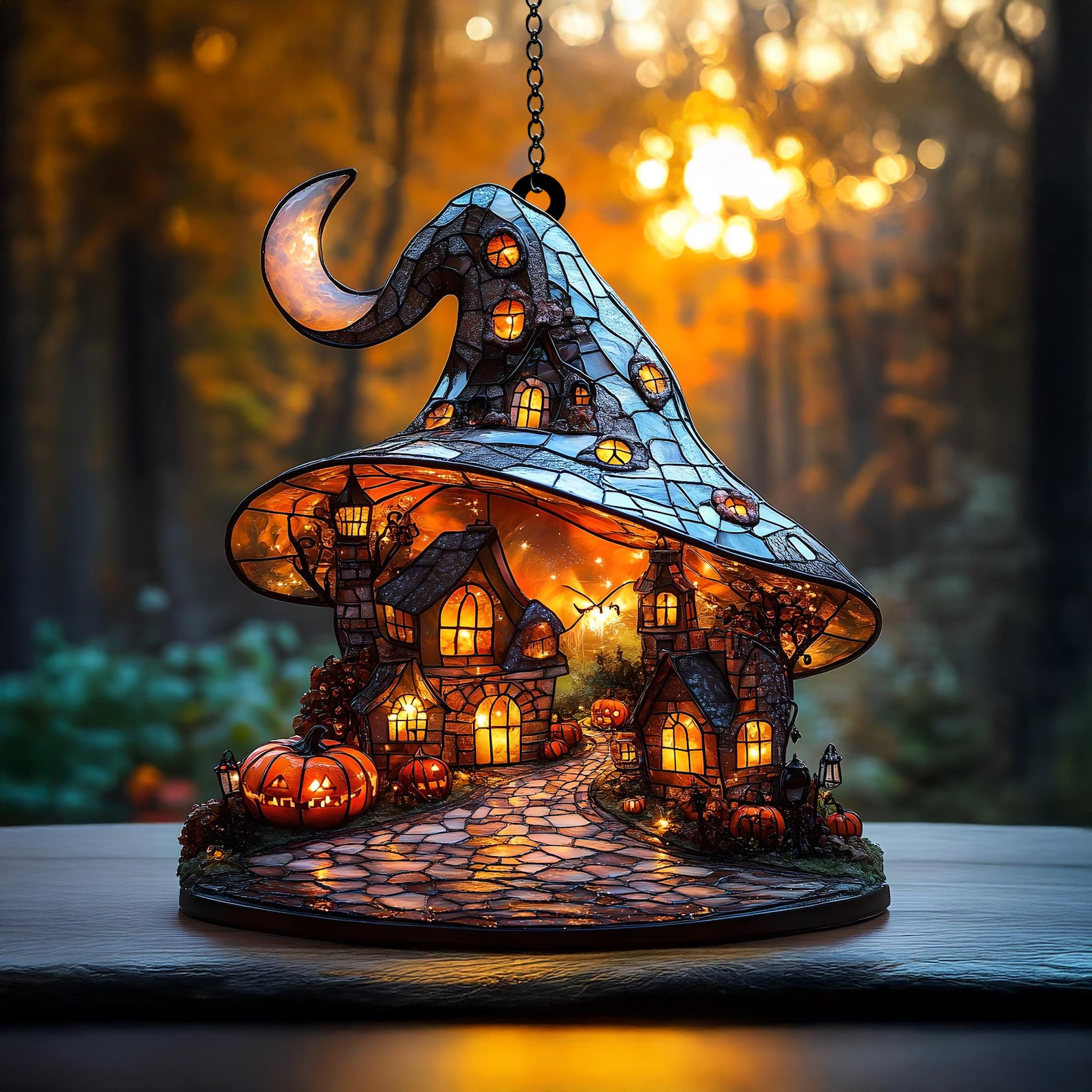 Stained Glass Halloween Collection – Enchant Your Space with Spooky Elegance