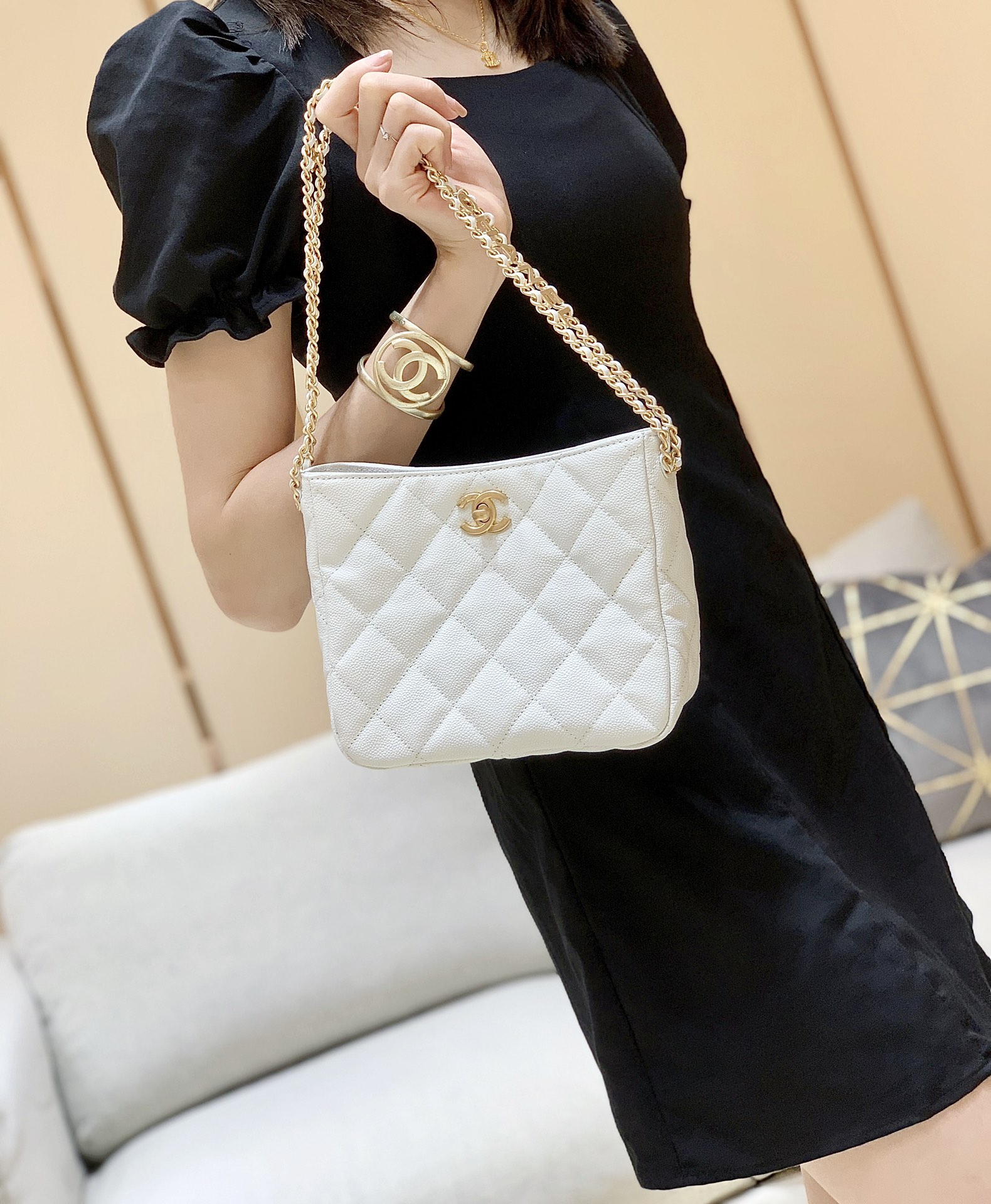 Chanel 2022cc Spring/Summer Collection Hobo Underarm Bag AS3223