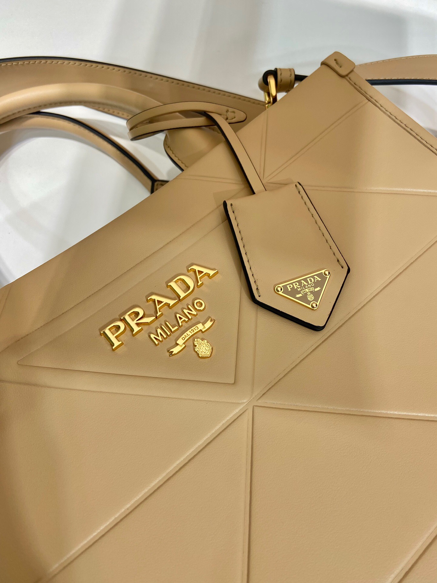 Prada Triangular Diamond Small Tote Bag 1BA379