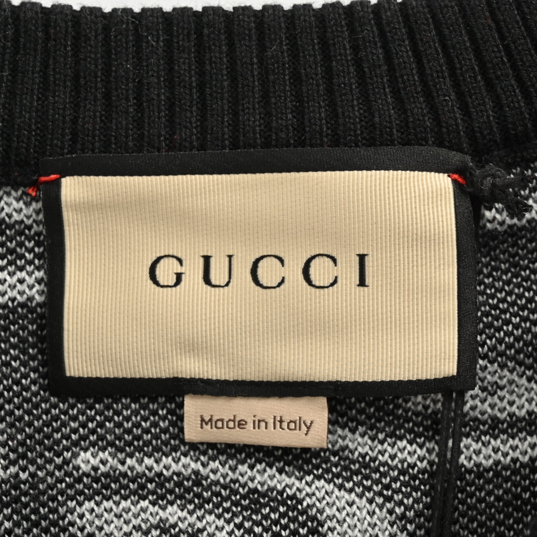 Gucci 24Fw twisted all-over Double G jacquard sweater