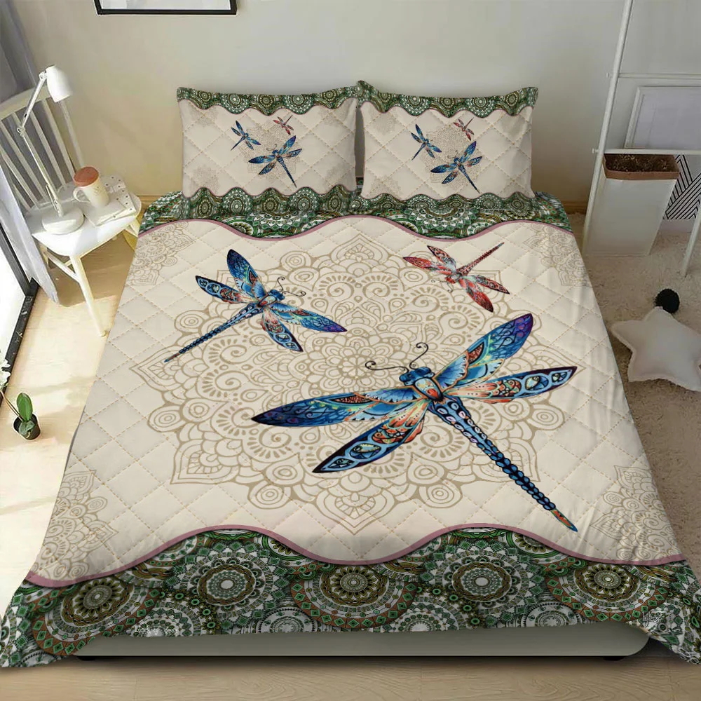 Dragonfly Quilt Bed Set