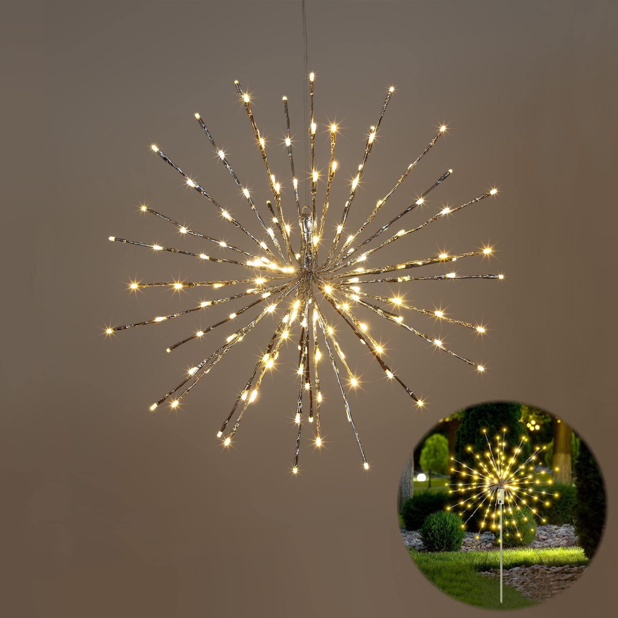 🔥CHRISTMAS ON SALE🔥Starburst Light Lighted Ball Holiday Porch Light Decor