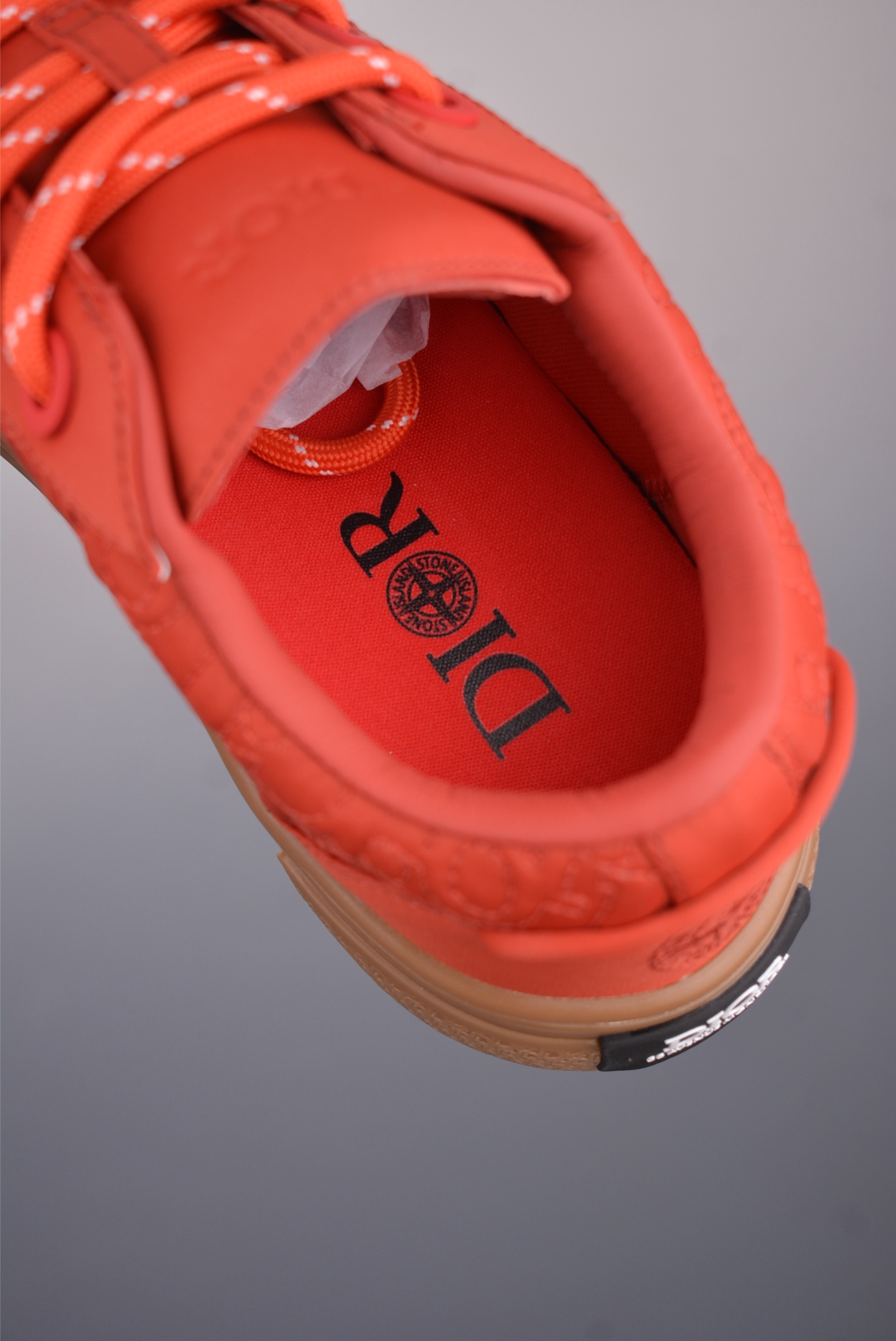 Stone Island x Dior B33 Low Top Sneakers Orange Red 3SN303ZEY2936