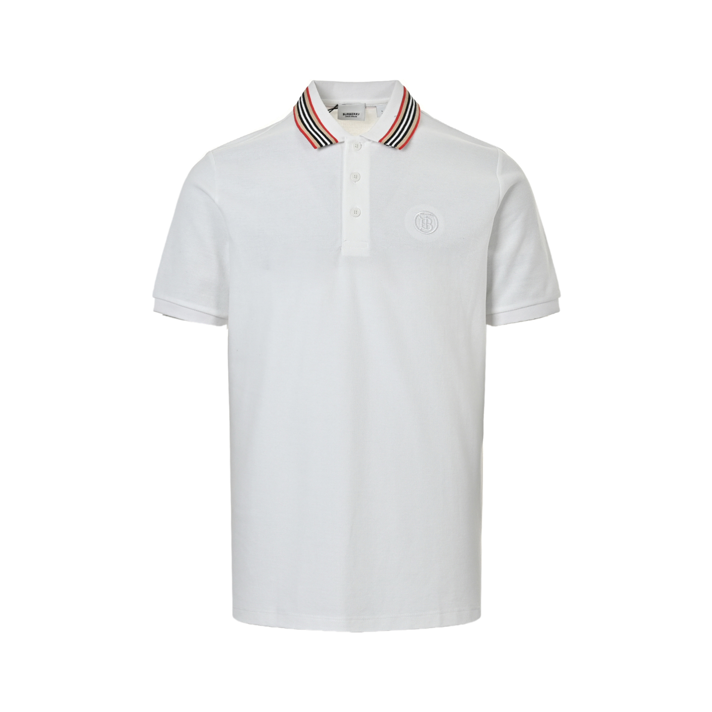 Burberry Classic Neck Stripe Logo Embroidery Polo Short Sleeve