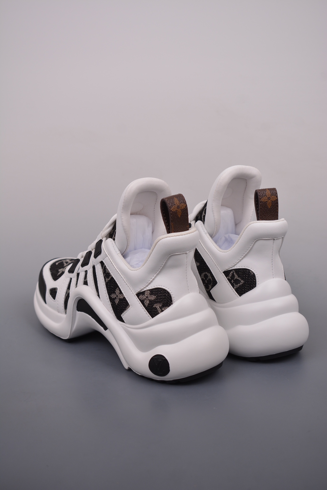 Louis Vuitton Archlight Sneakers White and Black Denim Jacquard