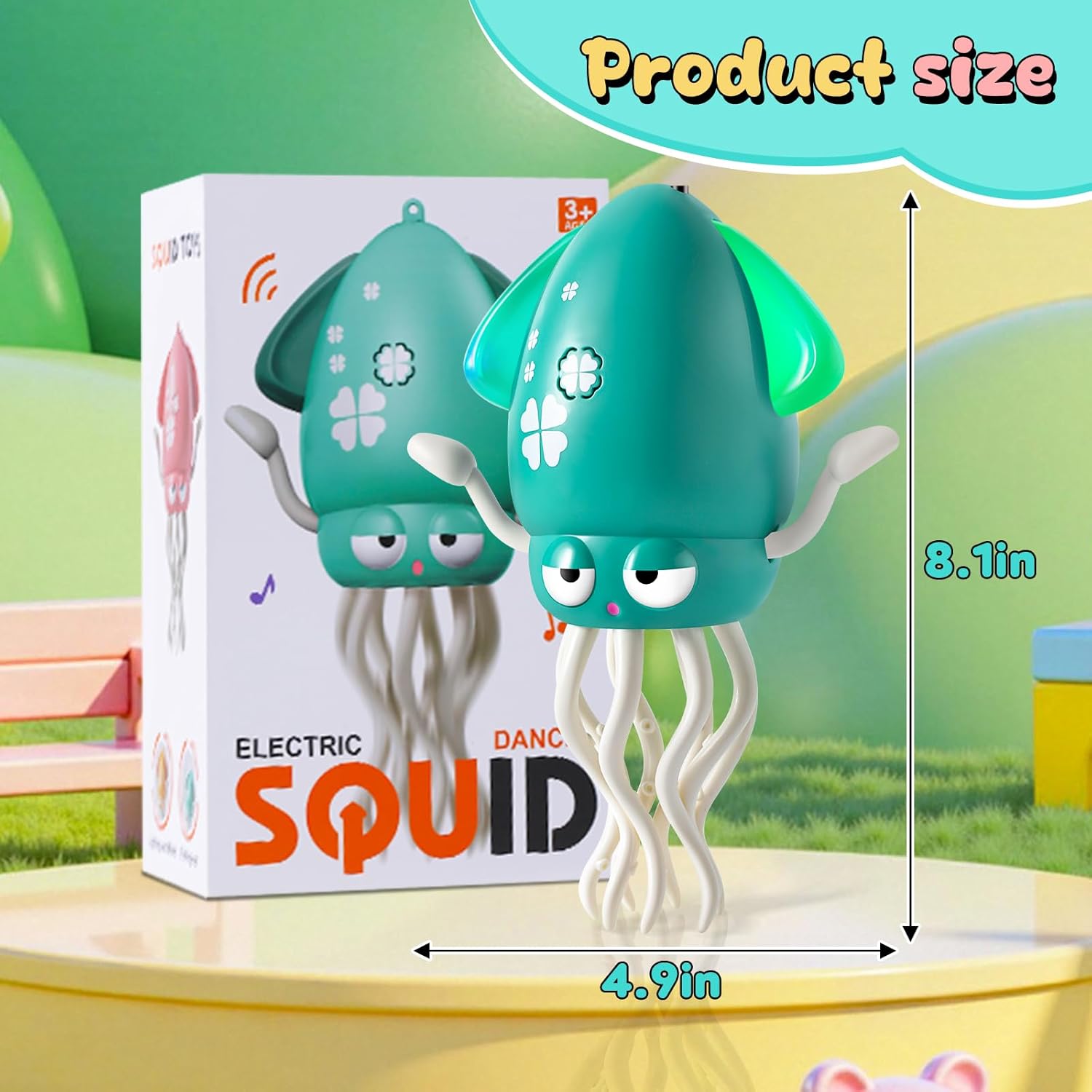🔥Last Day 50% OFF🔥Electric Crawling Octopus Toy with LED Lights & Music,Smart Obstacle Avoidance, Interactive Fun Gifts