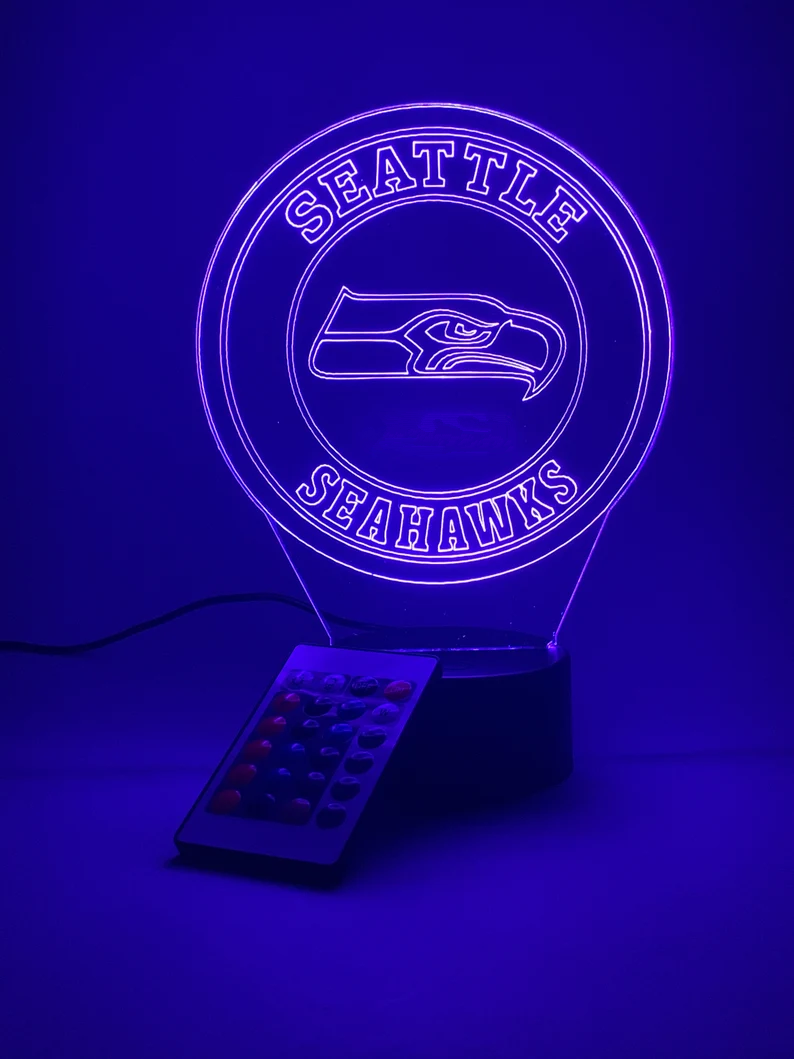 SEATTLE SEAHAWKS 3D LED LIGHT LAMP